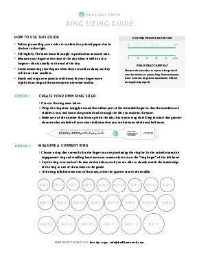 brilliant earth ring sizer|brilliant earth ring size chart.